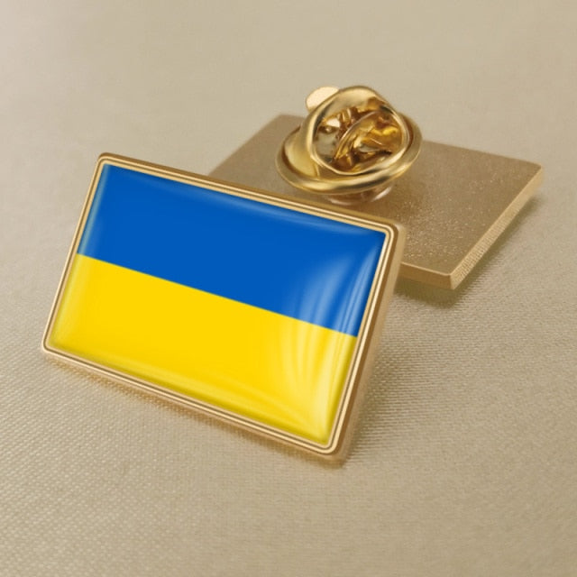 MYVIPCART™ Ukrainian Flag Brooch