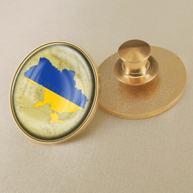 MYVIPCART™ Ukrainian Flag Brooch