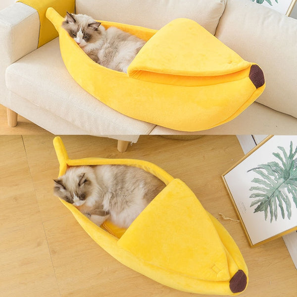 MYVIPCART™ Banana Cat Bed