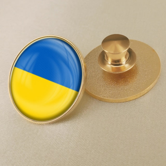 MYVIPCART™ Ukrainian Flag Brooch